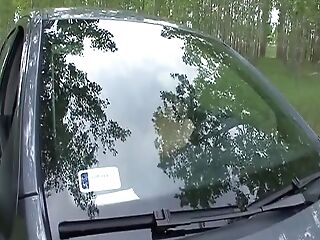 Sexy German Fuckslut Rails Big Black Cock Dick In The Car