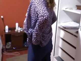 Erotic Moments Of Stepmother Flashing Off While I Jack Off, I Always End Up Fucking Her