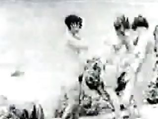 On The Beach (1923 Porno Clip )