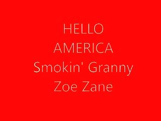 Wild Granny Pornographic Star Zoe Zane Smokes N Pantyhose