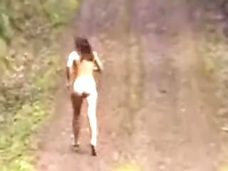 Nude Women Running Cross Country