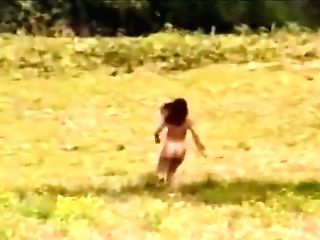 Nude Women Running Cross Country